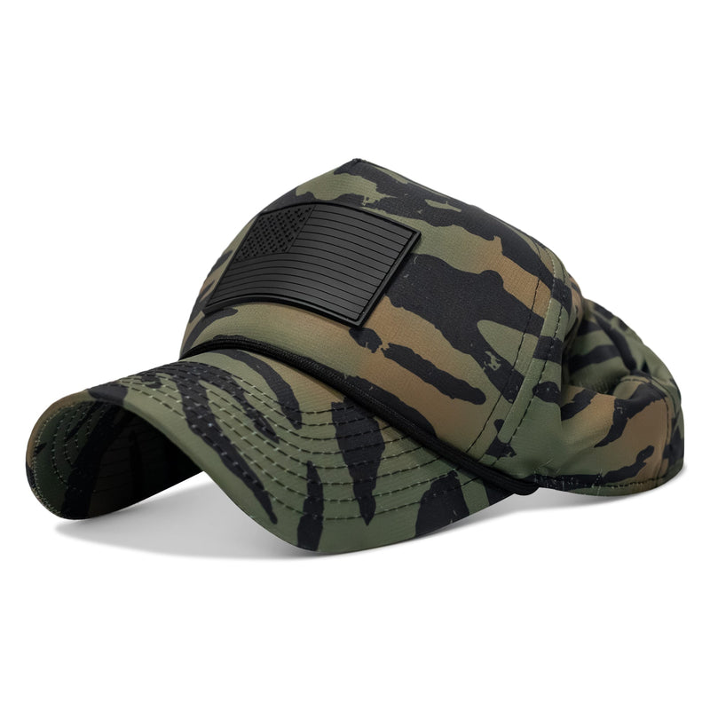 Load image into Gallery viewer, American Flag PVC Patch Waterproof Weekender Snapback
