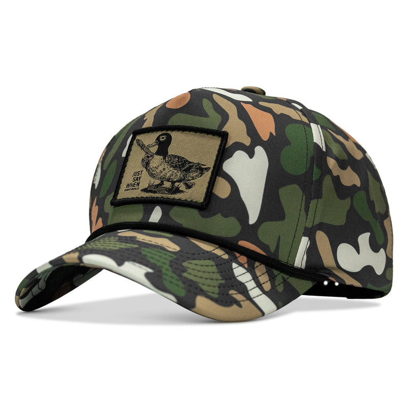 Load image into Gallery viewer, Just Say When Patch 5 Pannel Rope Snapback
