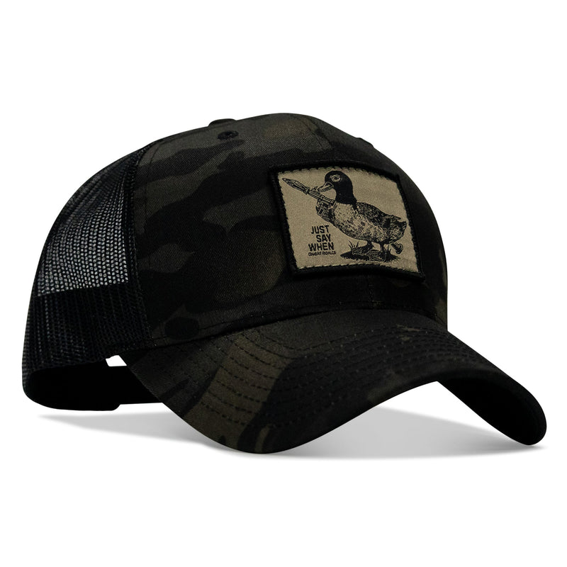Load image into Gallery viewer, Just Say When Patch Snapback Hat
