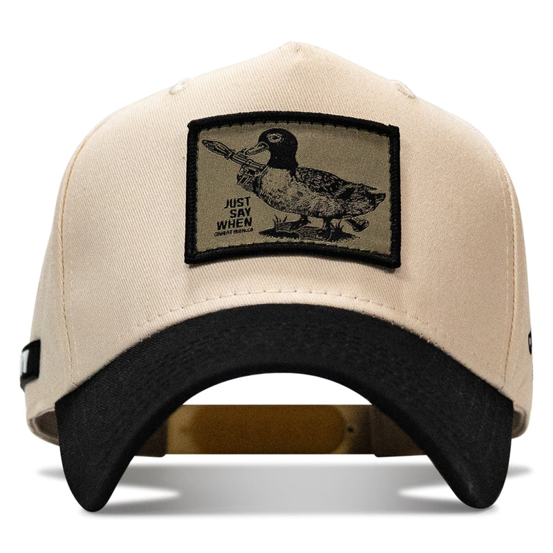 Load image into Gallery viewer, Just Say When Patch 5-Panel Workhorse Snapback Hat
