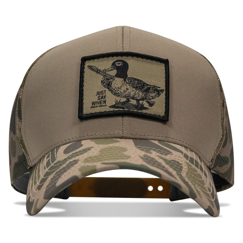Load image into Gallery viewer, Just Say When Patch Snapback Hat

