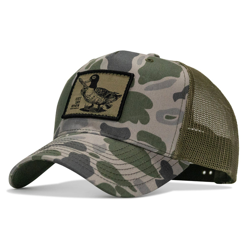 Load image into Gallery viewer, Just Say When Patch Snapback Hat
