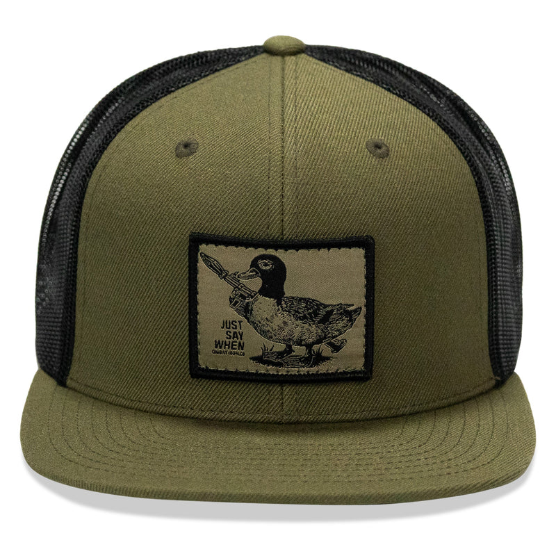 Load image into Gallery viewer, Just Say When Patch Flatbill Hat
