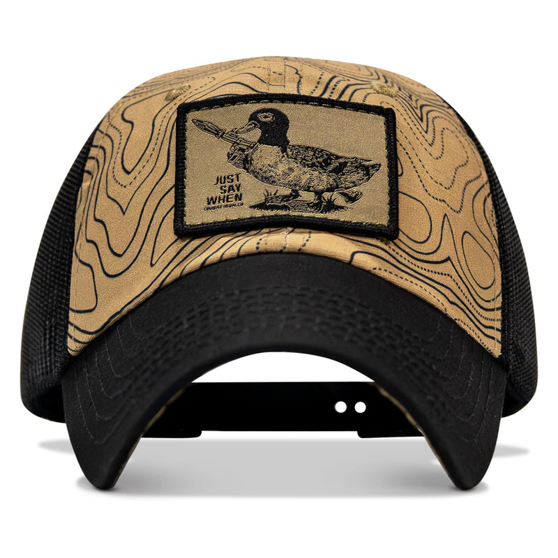 Load image into Gallery viewer, Just Say When Patch. Tactical Ripstop Mesh Snapback Hat
