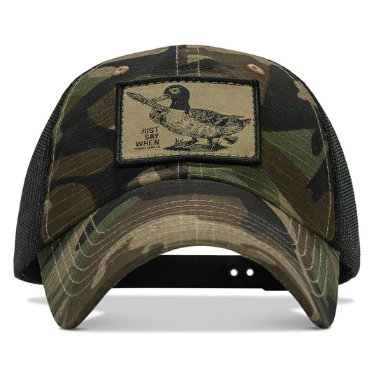 Just Say When Patch. Tactical Ripstop Mesh Snapback Hat