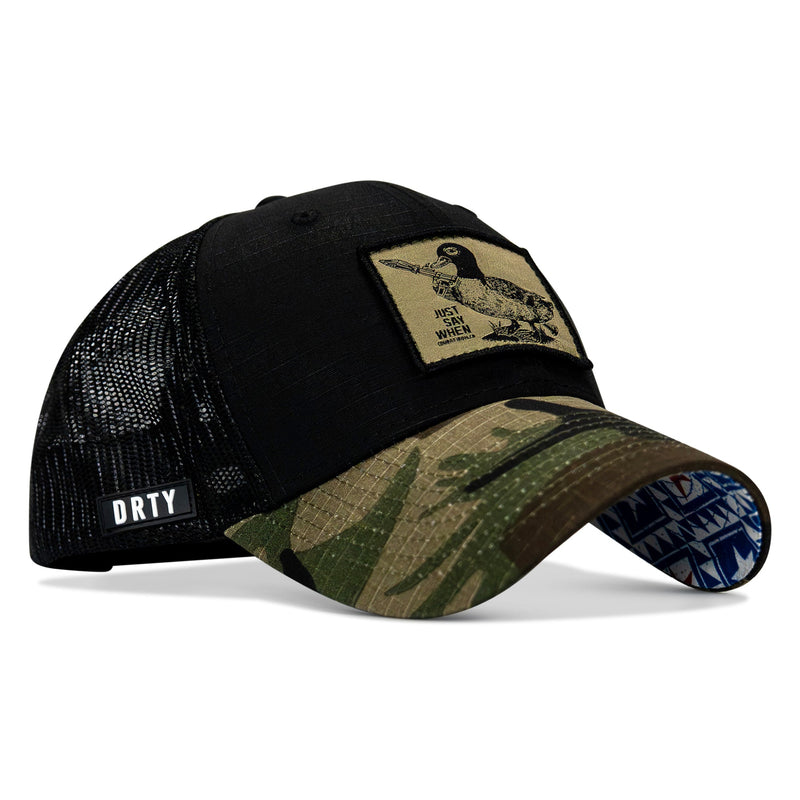 Load image into Gallery viewer, Just Say When Patch Original Ripstop Snapback Hat
