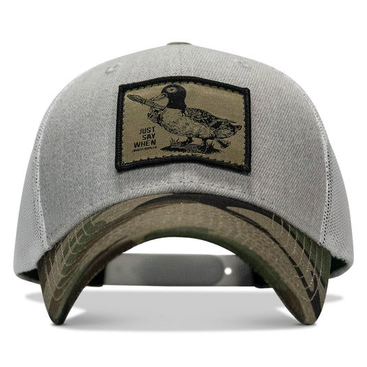 Just Say When Patch Snapback Hat