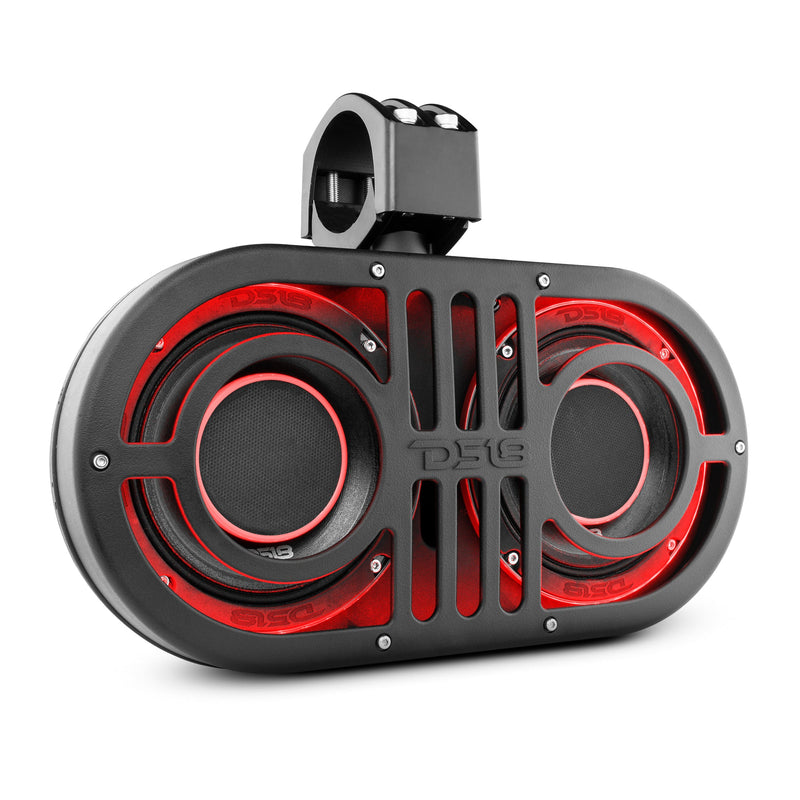 Load image into Gallery viewer, Dual 6.5&quot; Marine and Powersports PRO Roll Cage Sound Bar System with Built in LED RGB Lights450 Watts Rms ( 2 x PRO-HY6.4B Included)
