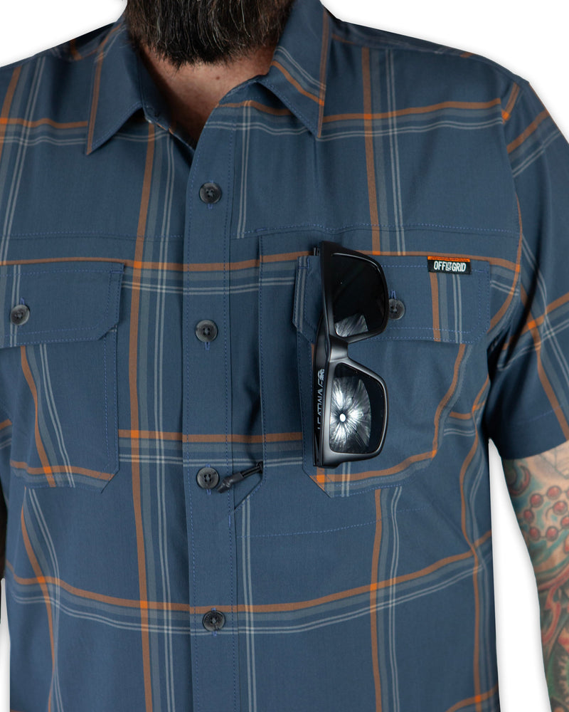 Load image into Gallery viewer, Jack Knife SS Shirt - Dk Gray Blue
