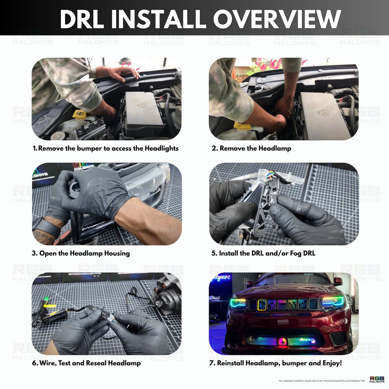 Load image into Gallery viewer, Jeep Grand Cherokee Multicolor DRL Boards (2014-2021)
