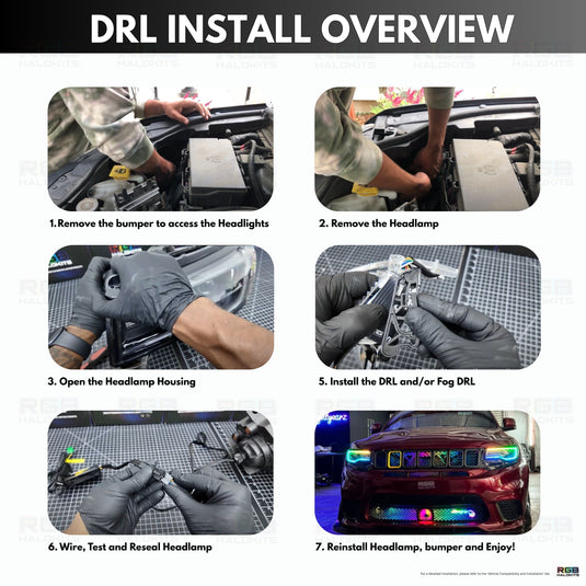 Jeep Grand Cherokee Multicolor DRL Boards (2014-2021)