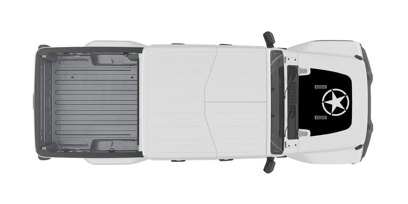 Load image into Gallery viewer, Military Star Hood Decal Cover for 2018-2021 Jeep Gladiator
