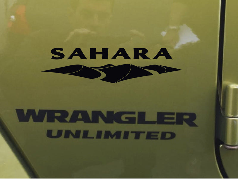 Load image into Gallery viewer, Sahara Decal for Jeep Wrangler (x2)
