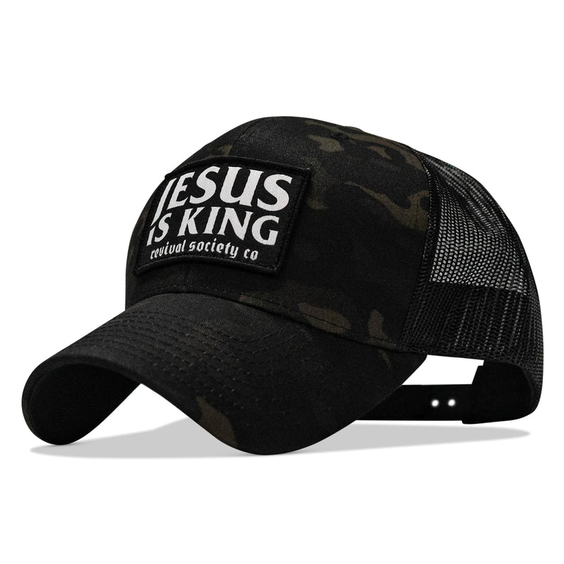 Load image into Gallery viewer, Jesus Is King Patch Snapback Hat
