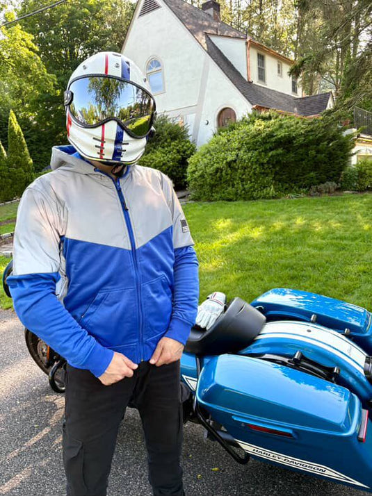 Ultra Reflective Hoodie Blue Eclipse