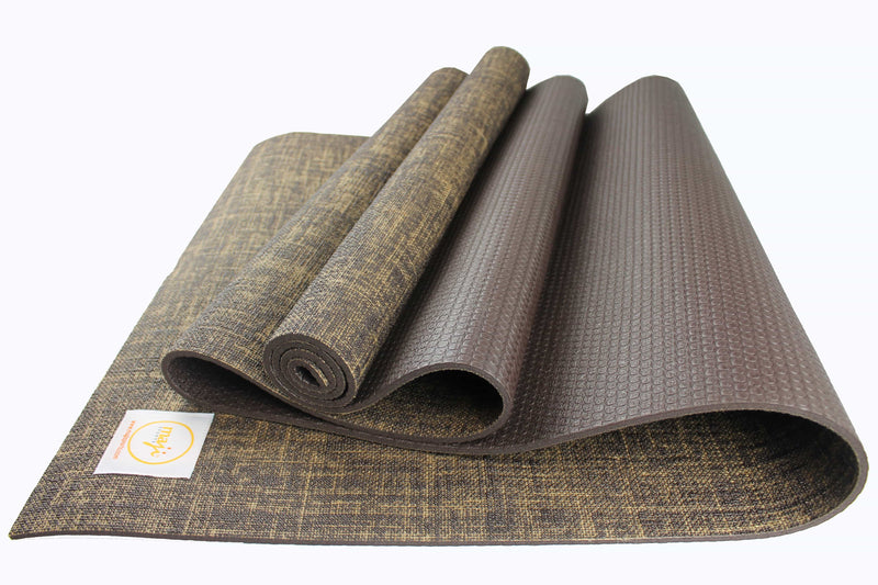 Load image into Gallery viewer, Maji Sports Jute Premium Eco Yoga Mat + Foot Massager (7.5cm x 17.5cm)
