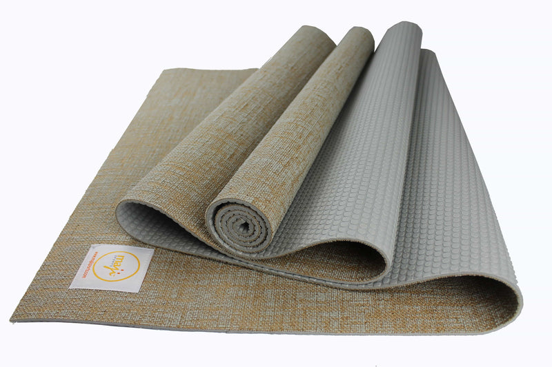 Load image into Gallery viewer, Maji Sports Jute Premium Eco Yoga Mat + Foot Massager (7.5cm x 17.5cm)
