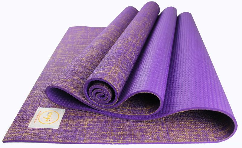 Load image into Gallery viewer, Maji Sports Jute Premium Eco Yoga Mat + Foot Massager (7.5cm x 17.5cm)
