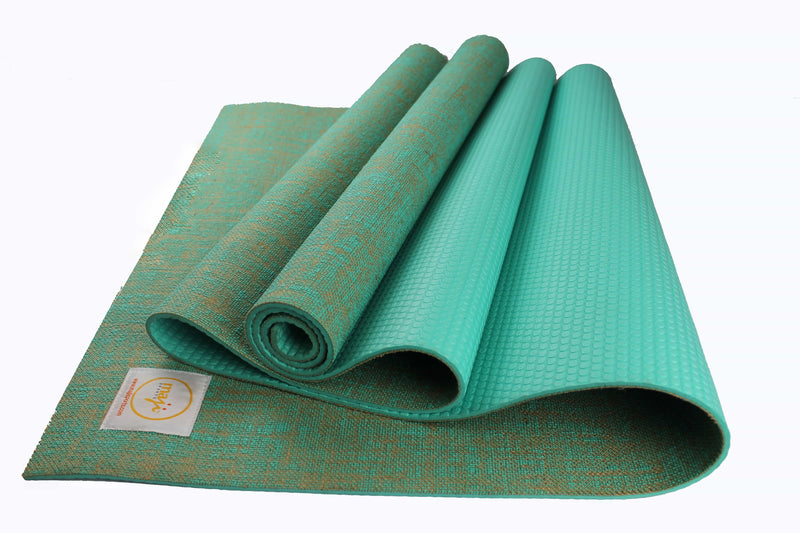 Load image into Gallery viewer, Maji Sports Jute Premium Eco Yoga Mat + Foot Massager (7.5cm x 17.5cm)
