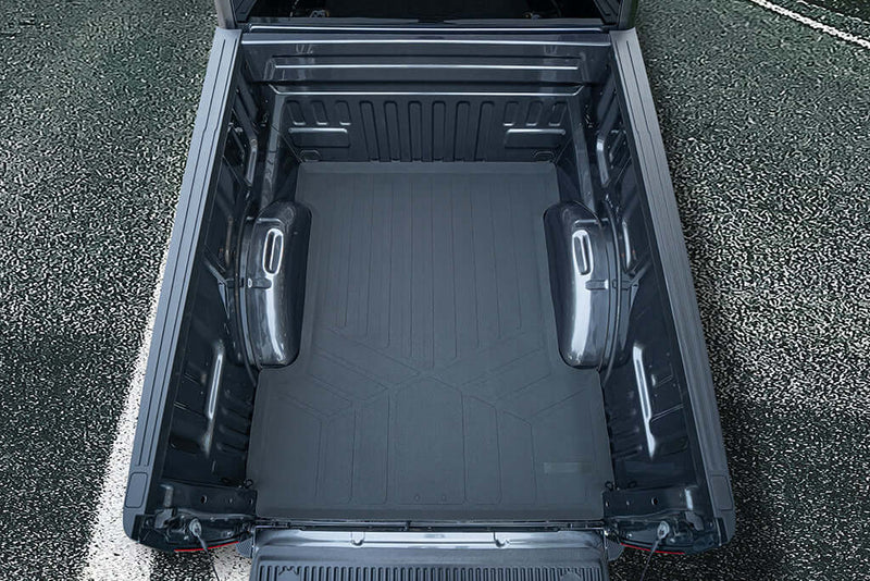 Load image into Gallery viewer, SmartCoverage™ Custom Fit Floor Liners For 2022-2025 Ford F-150 Lightning with 1st Row Bucket Seats &amp; OEM 2nd Row Under Seat Storage
