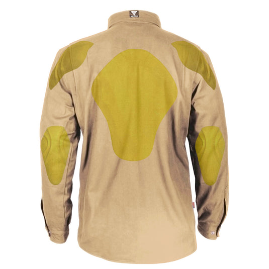 Protective Flannel Shirt - Khaki Solid