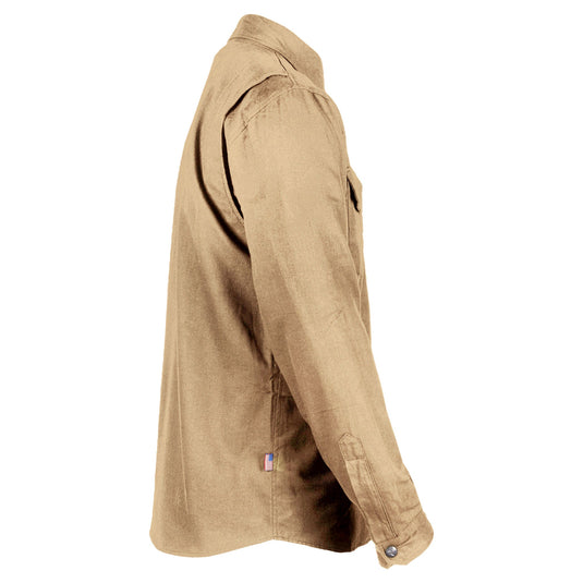 Protective Flannel Shirt - Khaki Solid