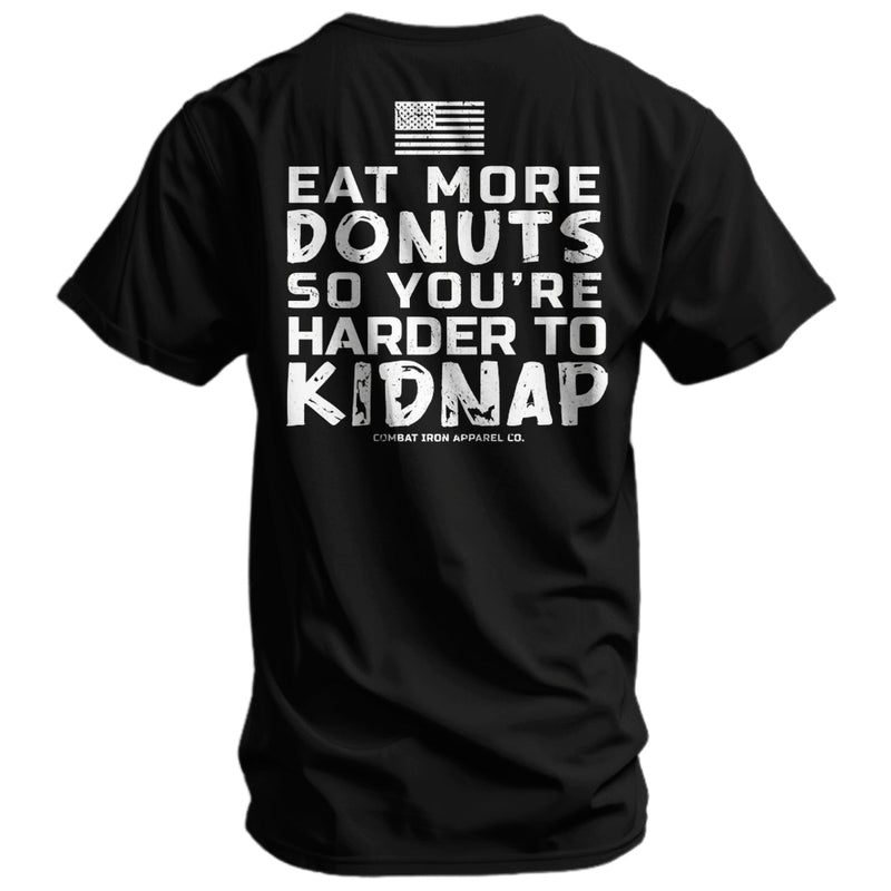 Load image into Gallery viewer, Eat More Donuts So You're Harder To Kidnap Men's T-Shirt
