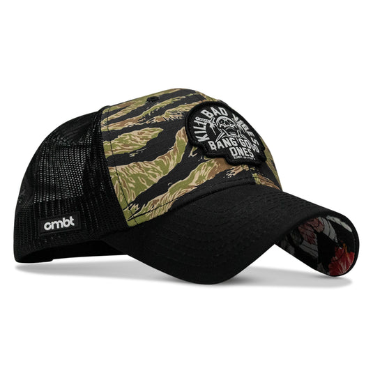 Kill Bad Vibes Skull Patch Original Ripstop Snapback Hat