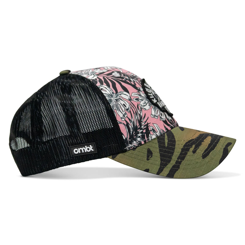 Load image into Gallery viewer, Kill Bad Vibes Skull Patch Original Ripstop Snapback Hat
