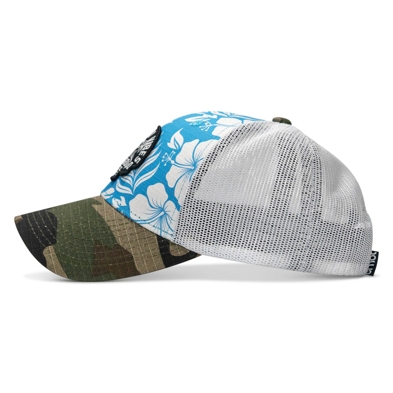 Load image into Gallery viewer, Kill Bad Vibes Skull Patch Original Ripstop Snapback Hat
