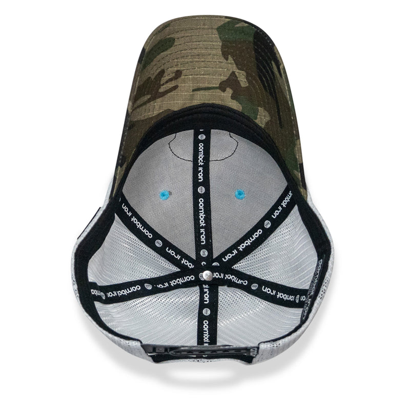 Load image into Gallery viewer, Kill Bad Vibes Skull Patch Original Ripstop Snapback Hat
