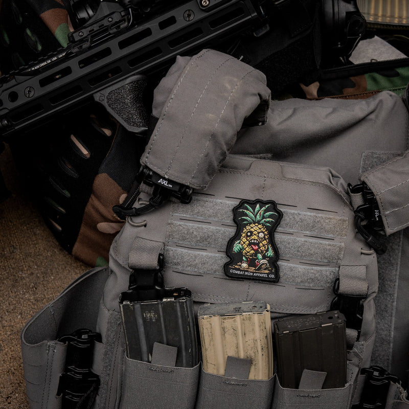 Load image into Gallery viewer, Kill Bad Vibes Pineapple Man Velcro Patch
