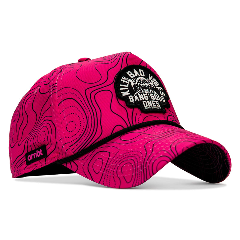 Load image into Gallery viewer, Kill Bad Vibes Skull Weekender Rope Snapback Hat

