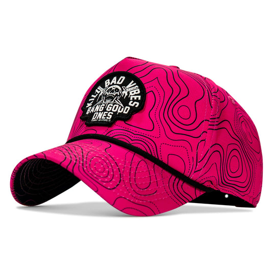 Kill Bad Vibes Skull Weekender Rope Snapback Hat