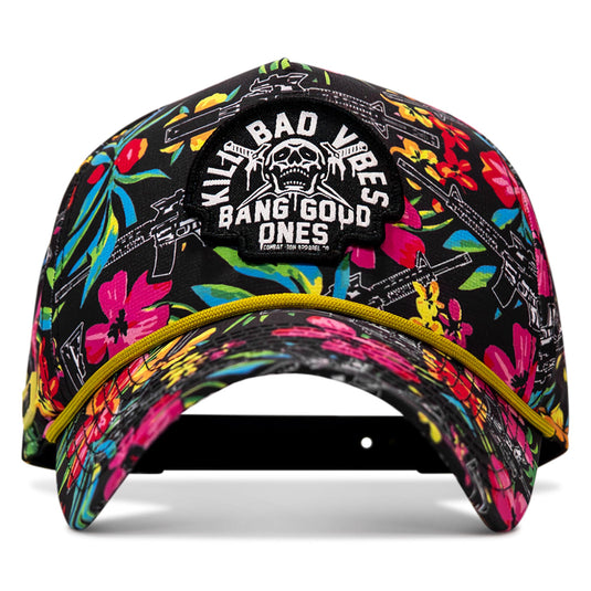 Kill Bad Vibes Skull Weekender Rope Snapback Hat