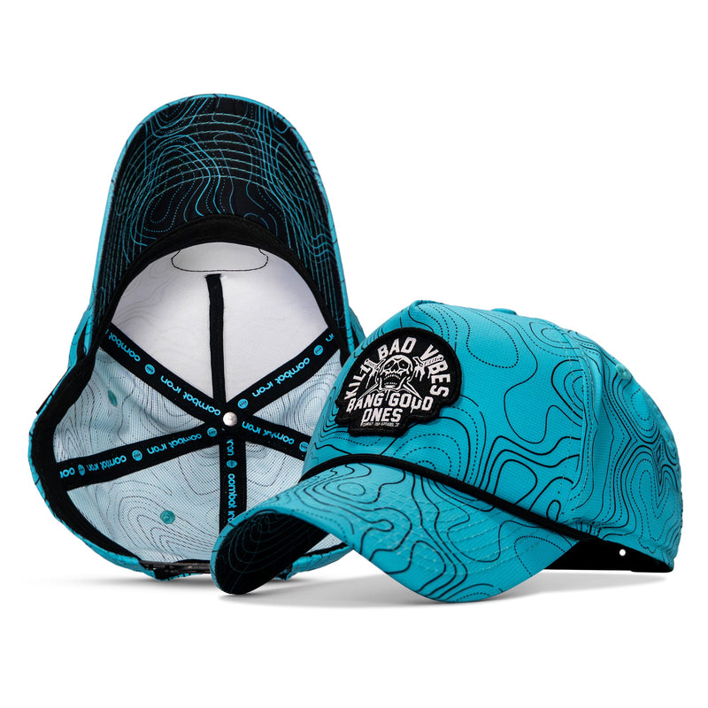 Load image into Gallery viewer, Kill Bad Vibes Skull Weekender Rope Snapback Hat

