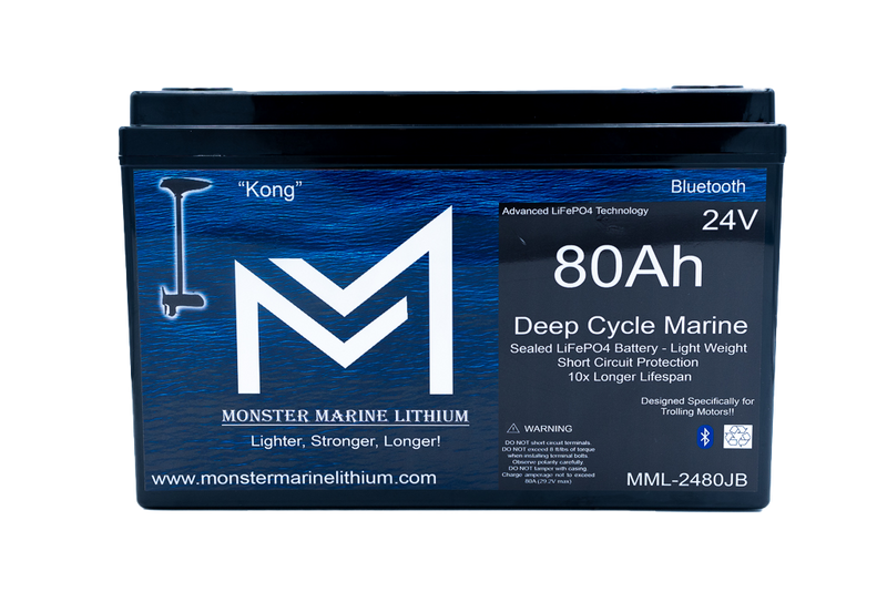 Load image into Gallery viewer, 24V 80Ah Lithium Marine Trolling Motor Battery "Kong" - Bluetooth
