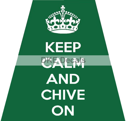 KEEP CALM AND CHIVE ON REFLECTIVE HELMET (TET) TETRAHEDRON
