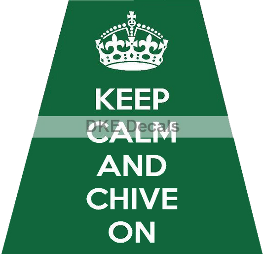 KEEP CALM AND CHIVE ON REFLECTIVE HELMET (TET) TETRAHEDRON