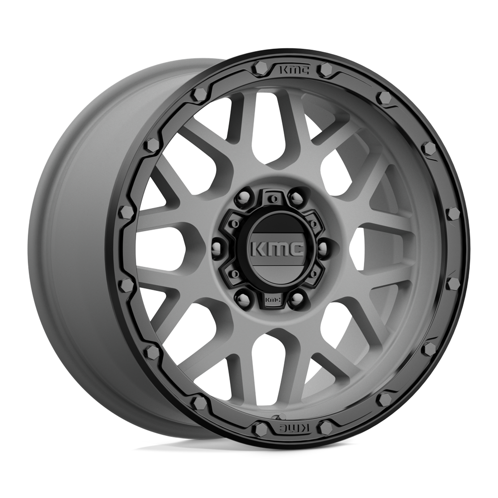 Kmc Km535 Grenade Off Road Matte Gray Matte Black Lip