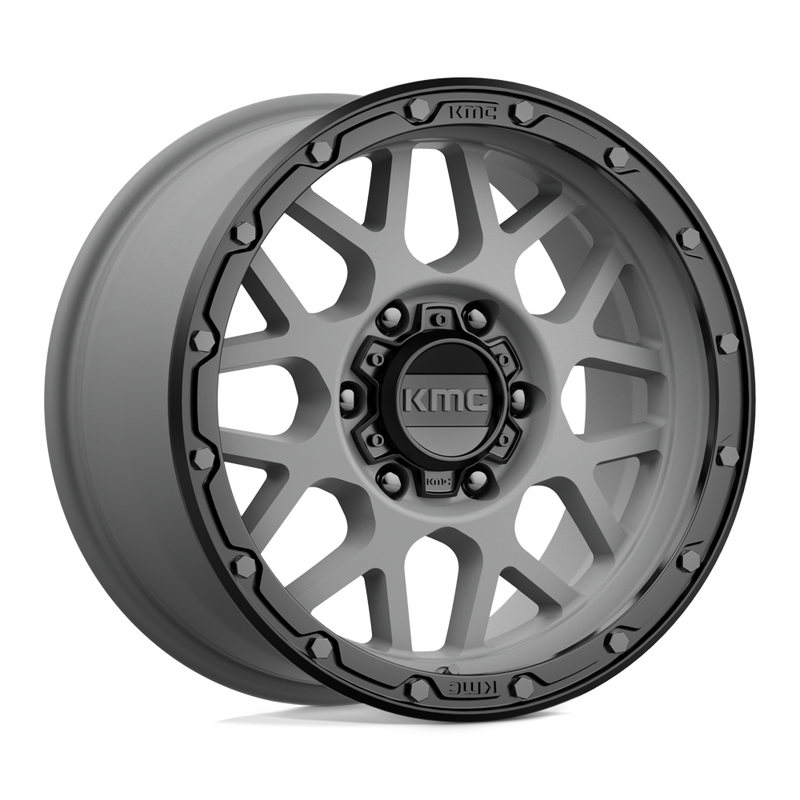 Load image into Gallery viewer, Kmc Km535 Grenade Off Road Matte Gray Matte Black Lip
