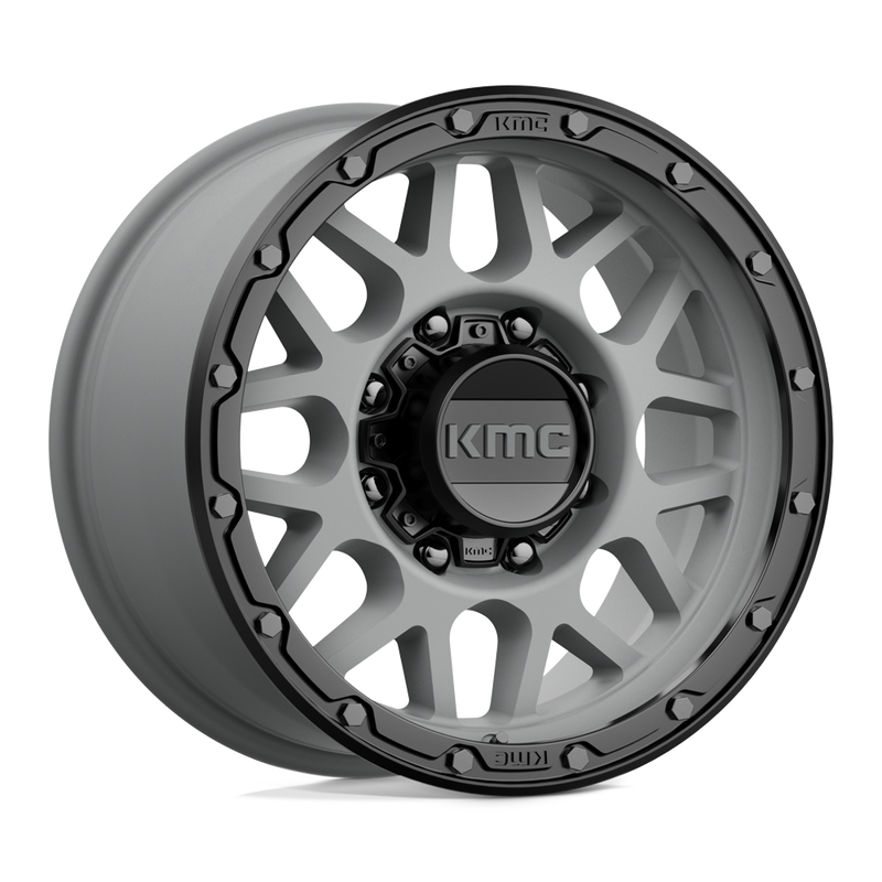 Load image into Gallery viewer, Kmc Km535 Grenade Off Road Matte Gray Matte Black Lip
