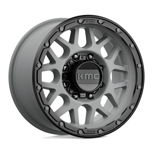 Kmc Km535 Grenade Off Road Matte Gray Matte Black Lip