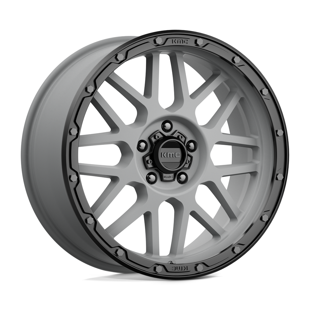 Kmc Km535 Grenade Off Road Matte Gray Matte Black Lip