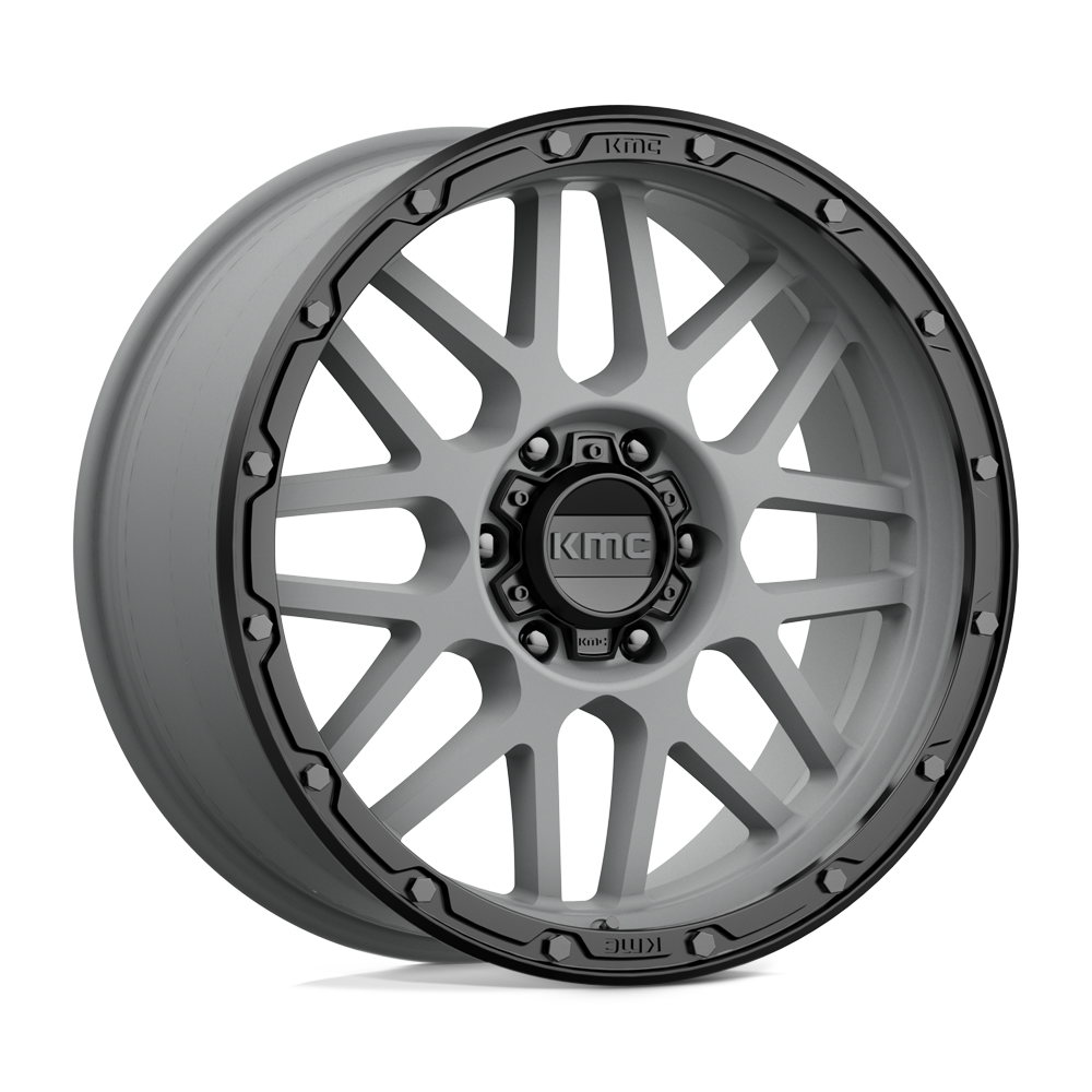 Kmc Km535 Grenade Off Road Matte Gray Matte Black Lip