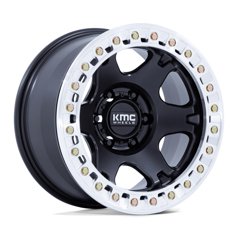 Load image into Gallery viewer, Kmc Km238 Vi Beadlock Satin Black W/ Machined Ring
