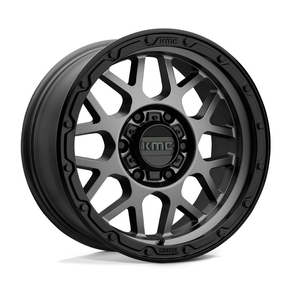 Kmc Km535 Grenade Off Road Matte Gray Matte Black Lip