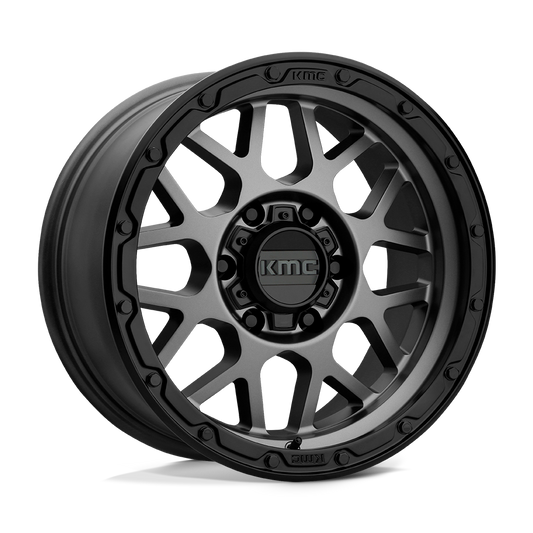 Kmc Km535 Grenade Off Road Matte Gray Matte Black Lip