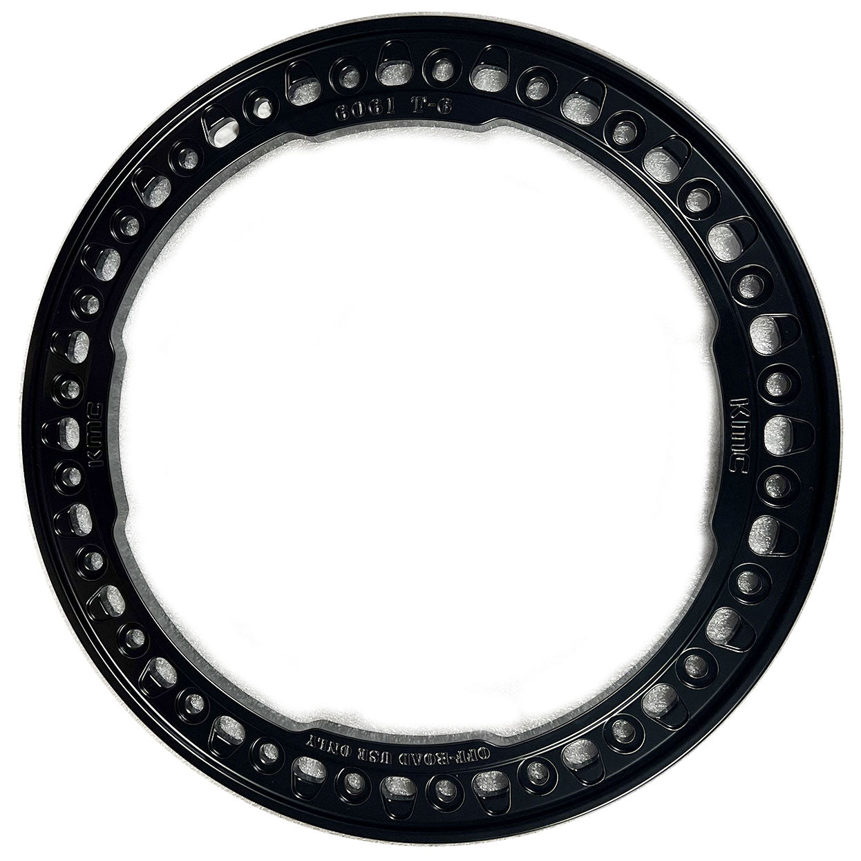 KMC 17" Beadlock Ring Slotted & Satin Black Aluminum