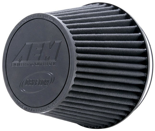 AEM Induction AEM DryFlow Air Filter 7.5in Base OD / 5.125in Top OD / 6in Flange ID / 6.125in Height 21-209DBF